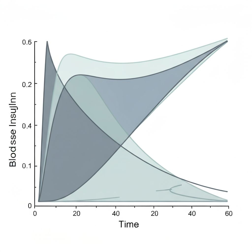 Glucose and insulin response curves